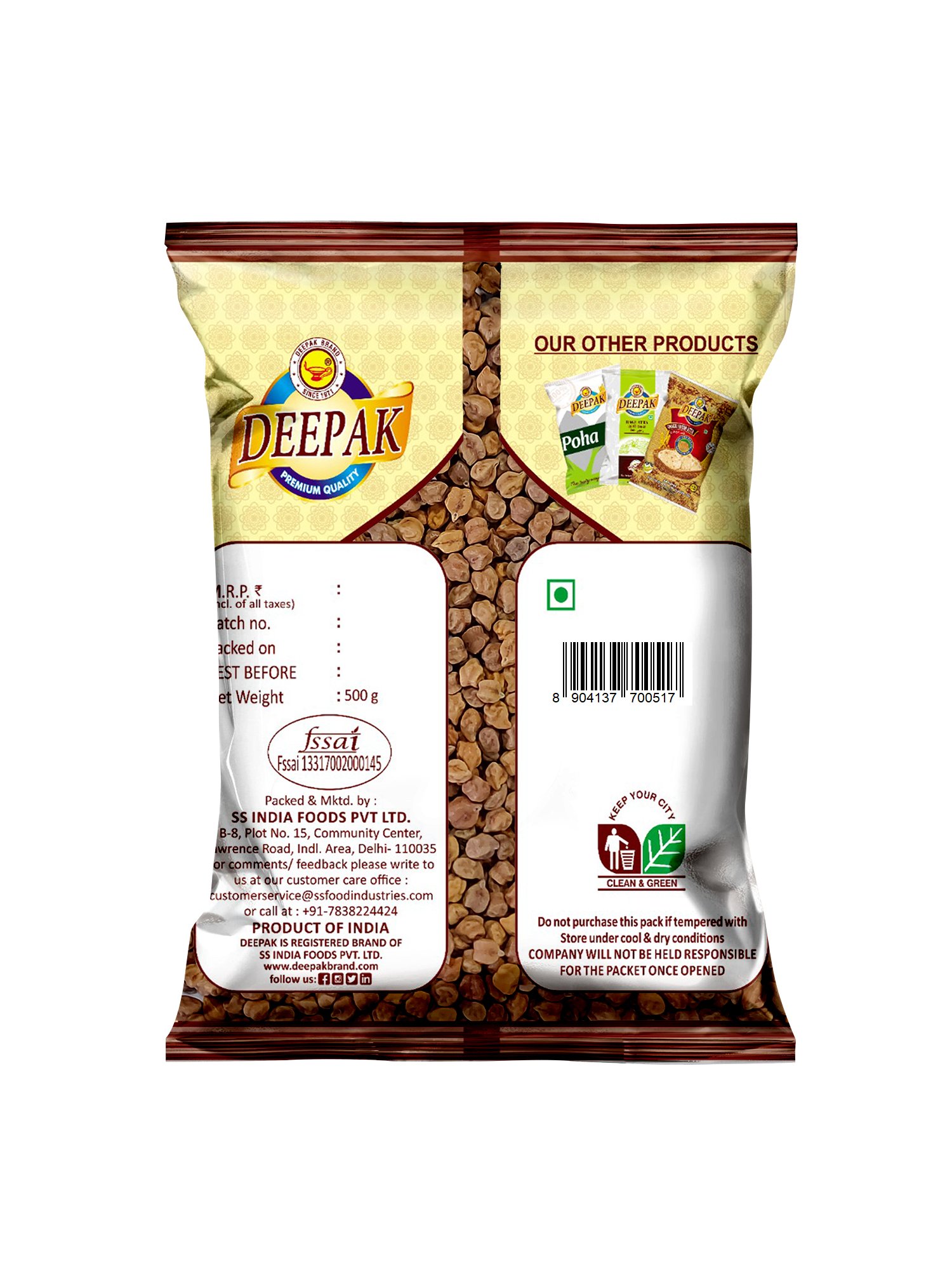 Black Chana Manufacturer in India | Deepak Brand