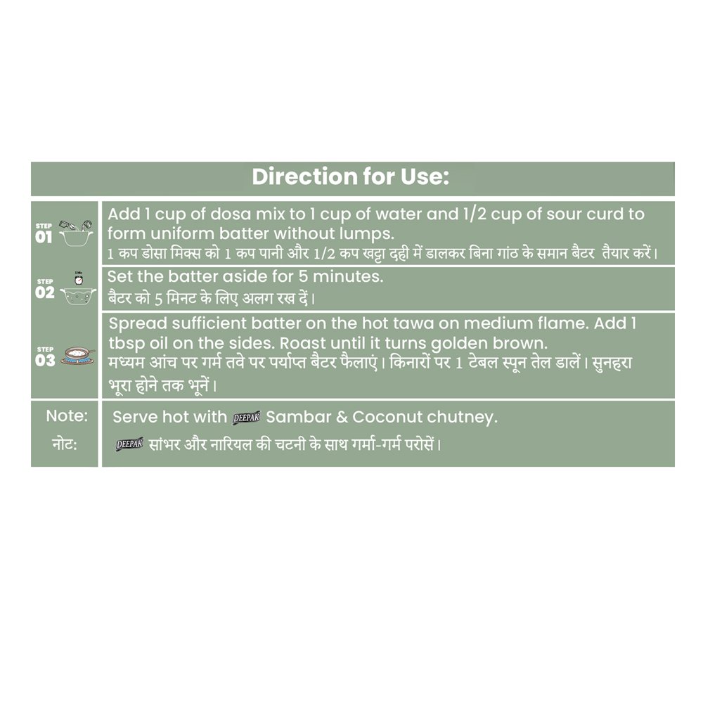 Best Dosa Instant Mix Manufacturer in India | Deepak Brand Best Dosa Instant Mix Manufacturer in India | Deepak Brand