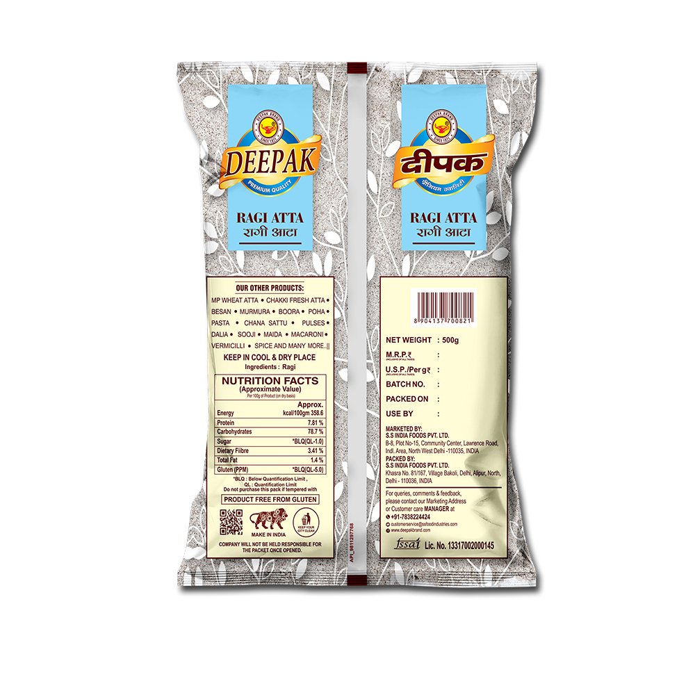 Best Ragi Atta Manufacturer in India | Deepak Brand