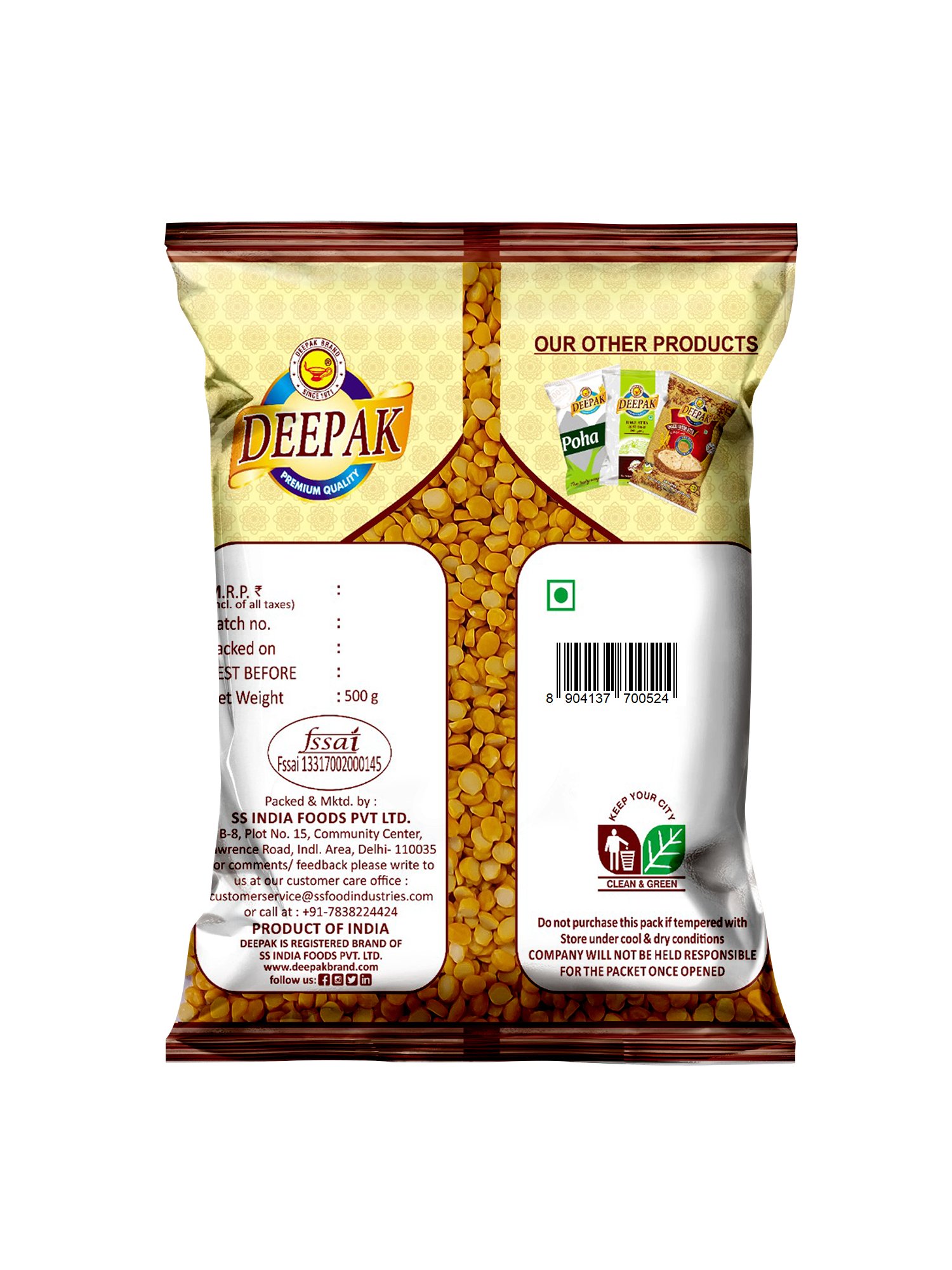 Top Chana Dal Manufacturer in India – Deepak Brand