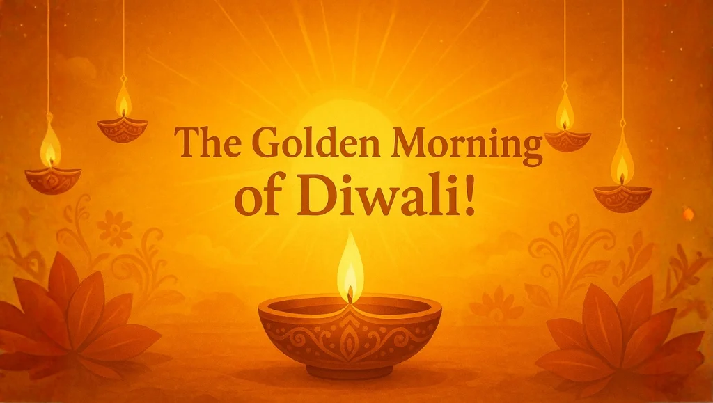 The Golden Morning of Diwali!