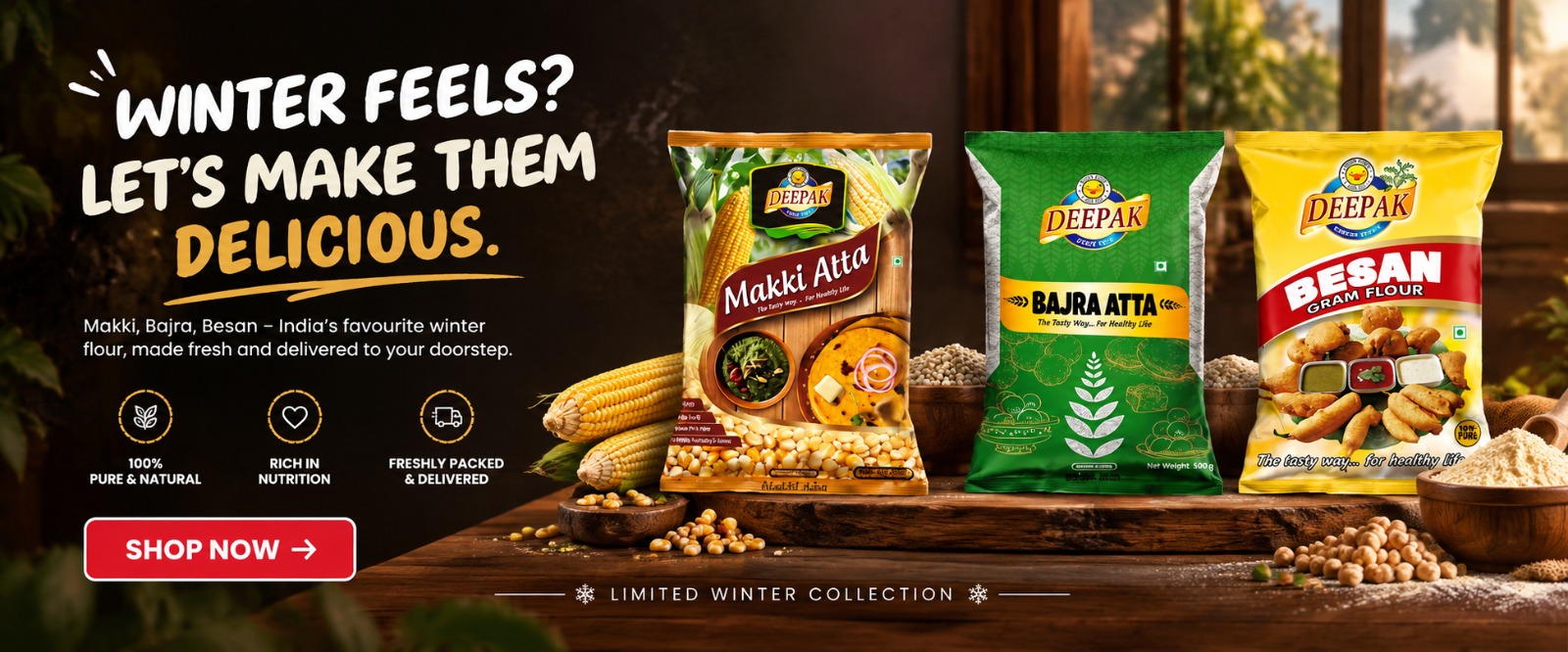 Deepak Brand – Nutritious MP Flours, Pulses & More Manufacturer