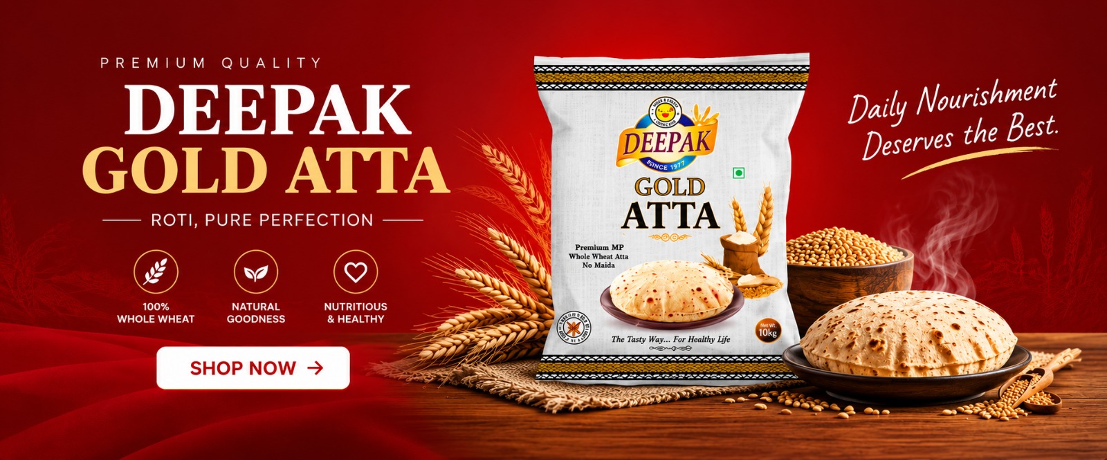 Deepak Brand – Nutritious MP Flours, Pulses & More Manufacturer